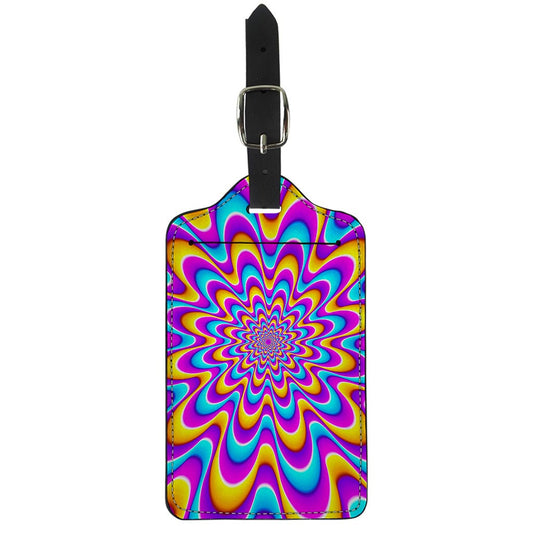 Splashing Colors Moving Optical Illusion Luggage Tag