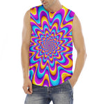 Splashing Colors Moving Optical Illusion Men's Fitness Tank Top