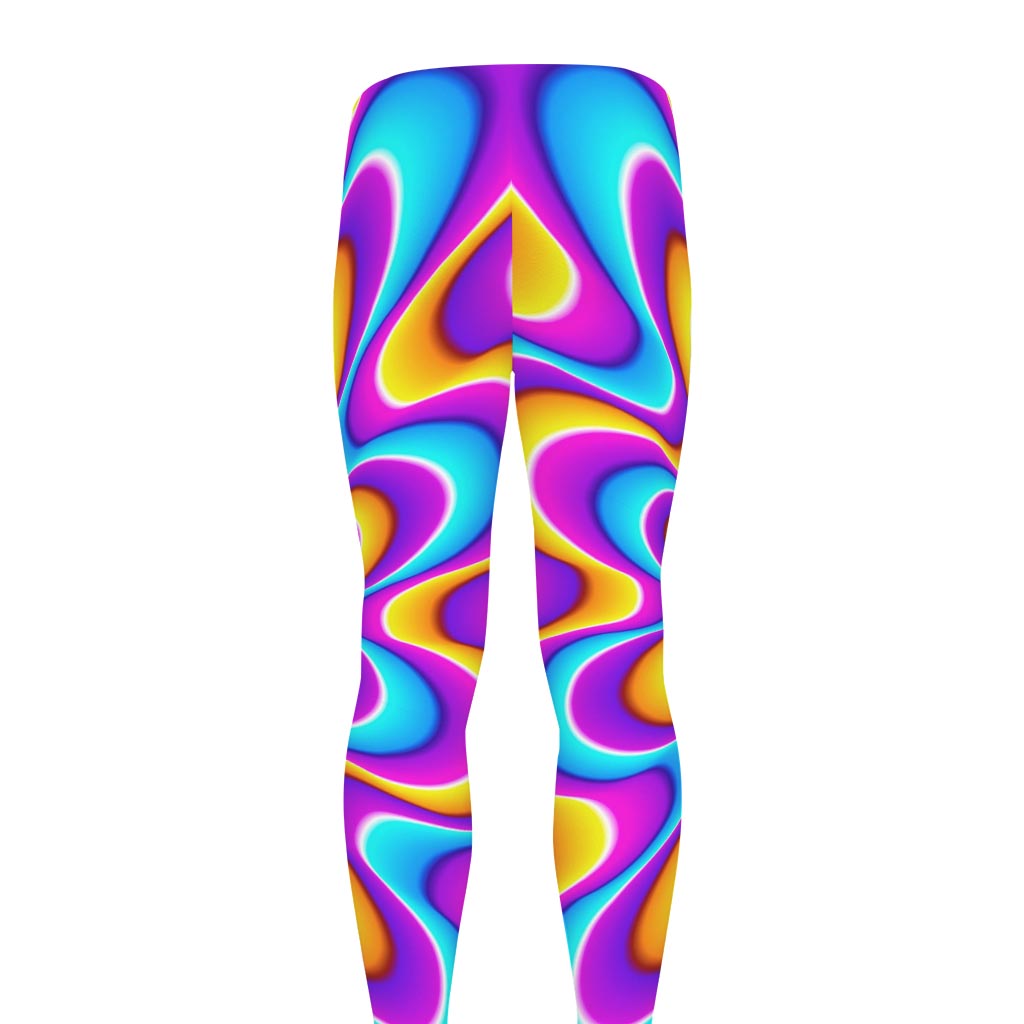 Splashing Colors Moving Optical Illusion Men's leggings