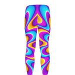 Splashing Colors Moving Optical Illusion Men's leggings