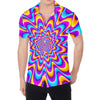 Splashing Colors Moving Optical Illusion Men's Shirt