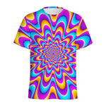 Splashing Colors Moving Optical Illusion Men's Sports T-Shirt