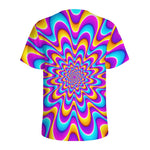 Splashing Colors Moving Optical Illusion Men's Sports T-Shirt