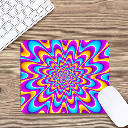 Splashing Colors Moving Optical Illusion Mouse Pad