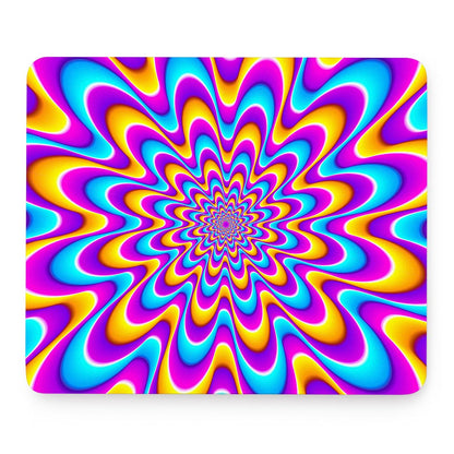 Splashing Colors Moving Optical Illusion Mouse Pad