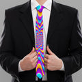 Splashing Colors Moving Optical Illusion Necktie