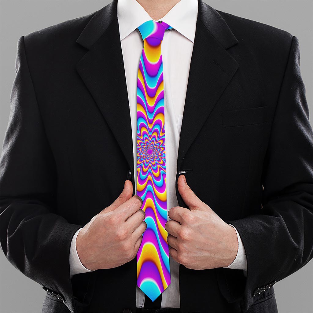 Splashing Colors Moving Optical Illusion Necktie