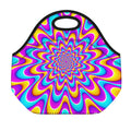 Splashing Colors Moving Optical Illusion Neoprene Lunch Bag
