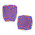 Splashing Colors Moving Optical Illusion Office Chair Cover