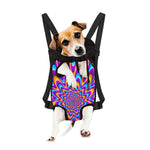 Splashing Colors Moving Optical Illusion Pet Carrier Backpack