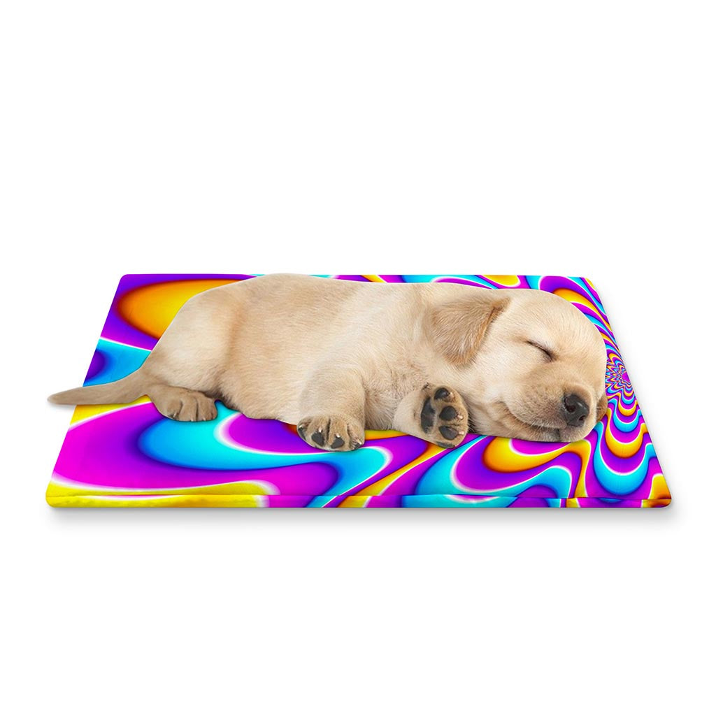 Splashing Colors Moving Optical Illusion Pet Cooling Mat Cover