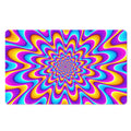 Splashing Colors Moving Optical Illusion Polyester Doormat
