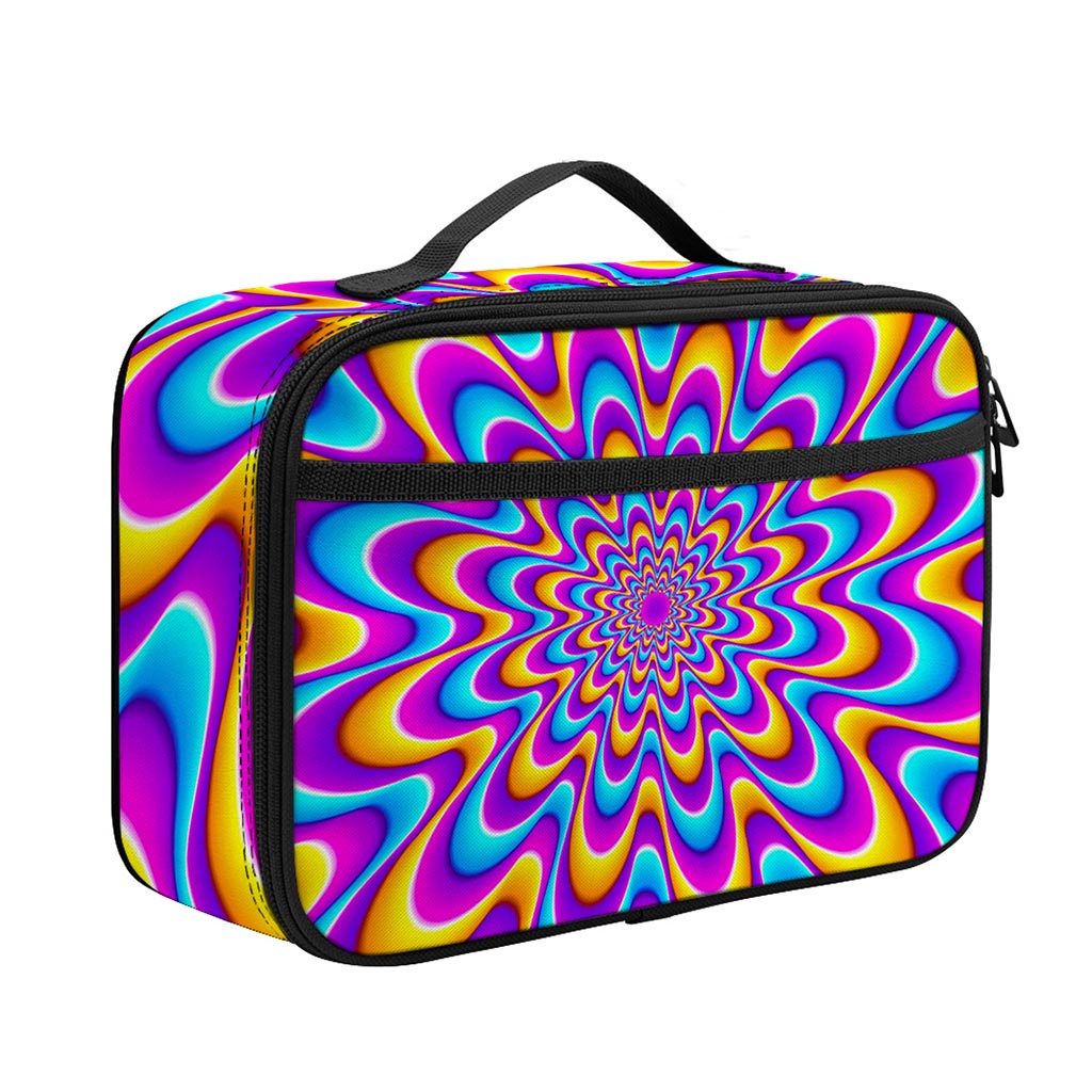 Splashing Colors Moving Optical Illusion Portable Lunch Bag