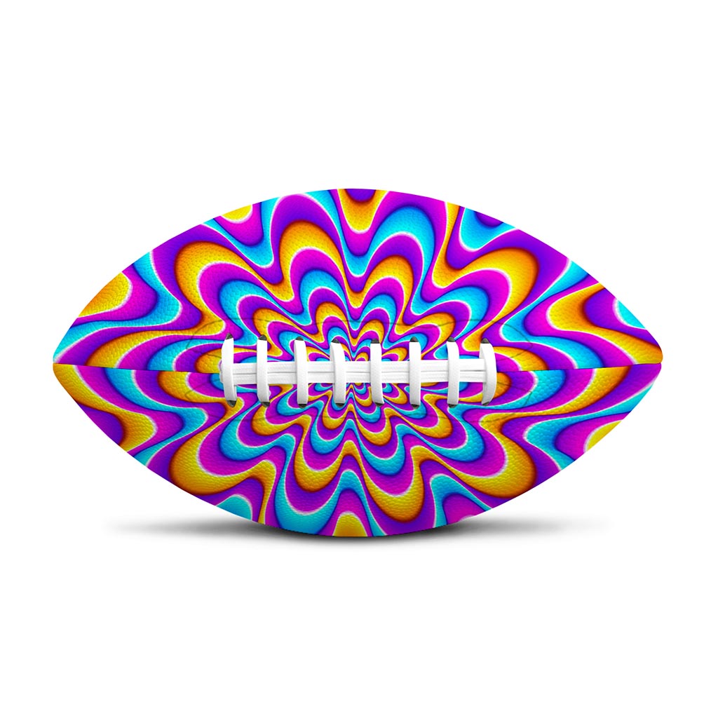 Splashing Colors Moving Optical Illusion Rugby Ball