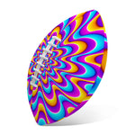 Splashing Colors Moving Optical Illusion Rugby Ball
