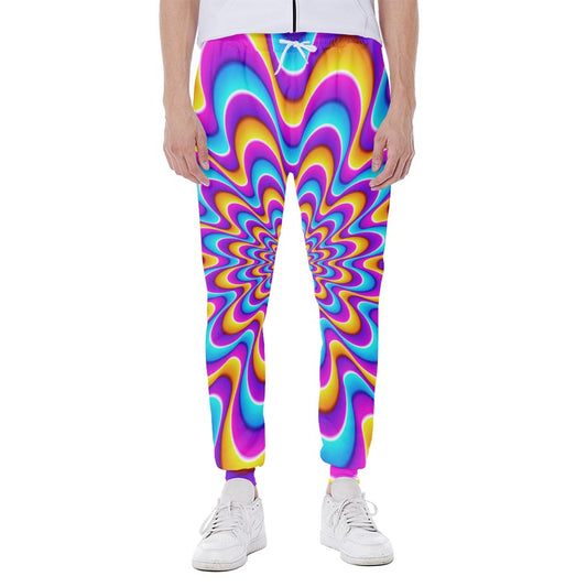 Splashing Colors Moving Optical Illusion Scuba Joggers