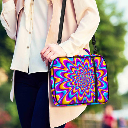 Splashing Colors Moving Optical Illusion Shoulder Strap Bible Bag