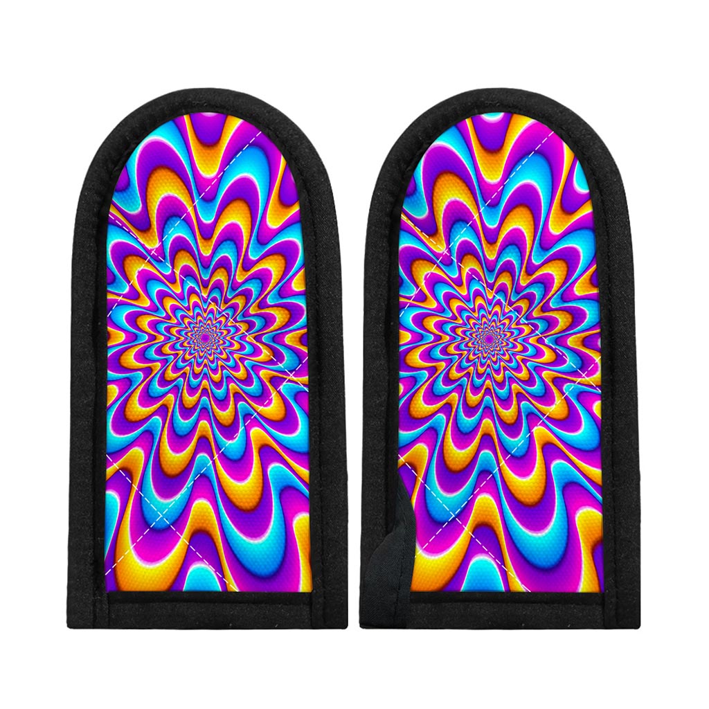 Splashing Colors Moving Optical Illusion Skillet Handle Cover