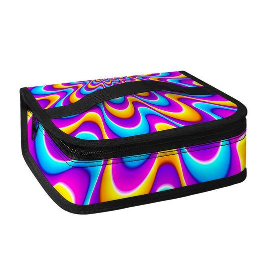 Splashing Colors Moving Optical Illusion Small Lunch Bag