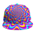 Splashing Colors Moving Optical Illusion Snapback Cap