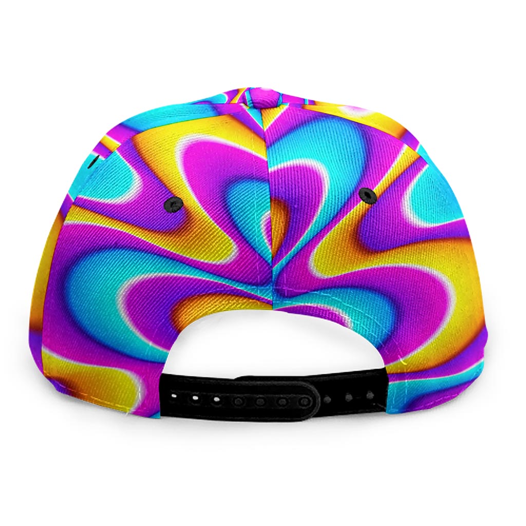 Splashing Colors Moving Optical Illusion Snapback Cap