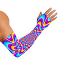 Splashing Colors Moving Optical Illusion Sun Protection Arm Sleeves