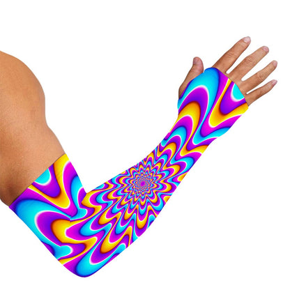 Splashing Colors Moving Optical Illusion Sun Protection Arm Sleeves