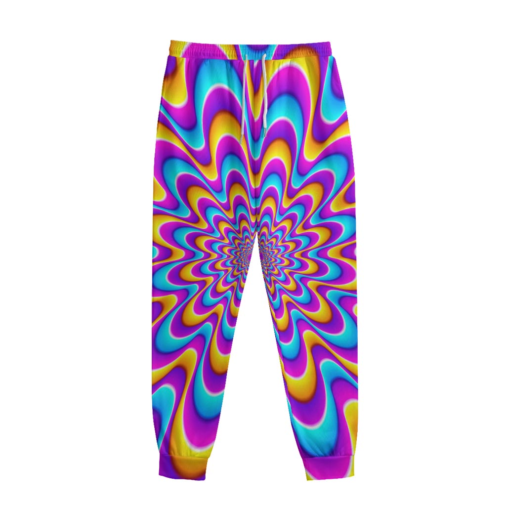 Splashing Colors Moving Optical Illusion Sweatpants