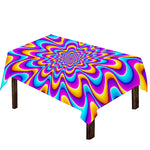 Splashing Colors Moving Optical Illusion Tablecloth