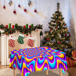 Splashing Colors Moving Optical Illusion Tablecloth