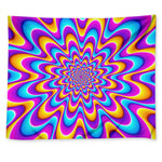 Splashing Colors Moving Optical Illusion Tapestry