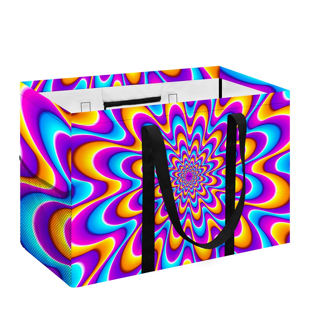 Splashing Colors Moving Optical Illusion Utility Tote Bag