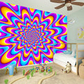 Splashing Colors Moving Optical Illusion Wall Sticker
