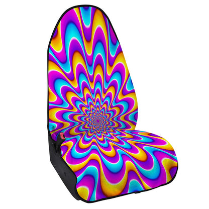 Splashing Colors Moving Optical Illusion Waterproof Car Seat Cover