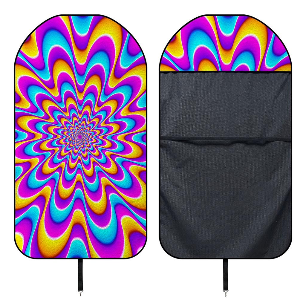 Splashing Colors Moving Optical Illusion Waterproof Car Seat Cover
