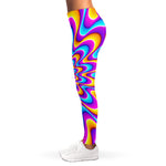 Splashing Colors Moving Optical Illusion Women's Leggings