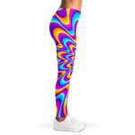 Splashing Colors Moving Optical Illusion Women's Leggings