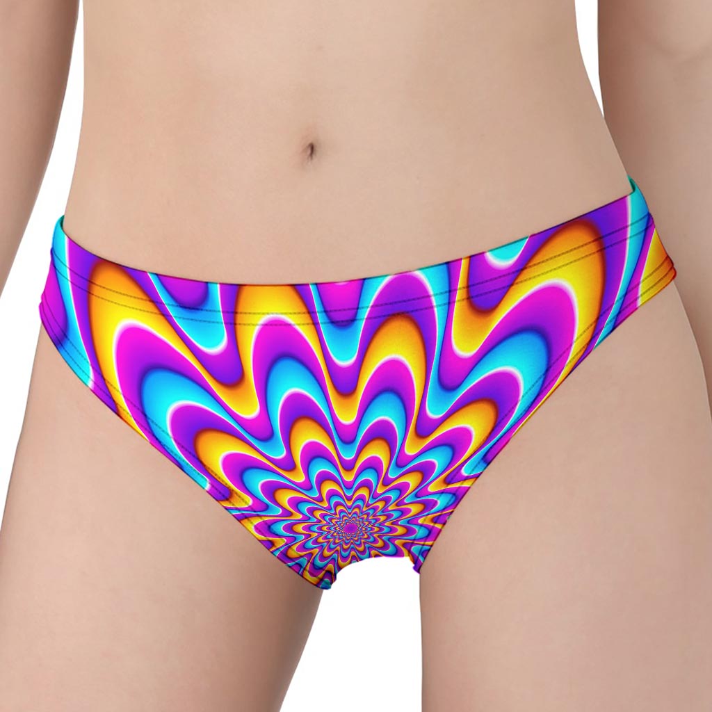 Splashing Colors Moving Optical Illusion Women's Panties