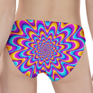 Splashing Colors Moving Optical Illusion Women's Panties