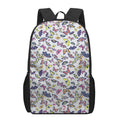 Spring Butterfly Pattern Print 17 Inch Backpack