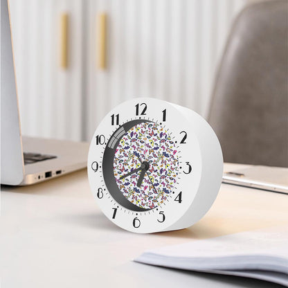 Spring Butterfly Pattern Print Alarm Clock