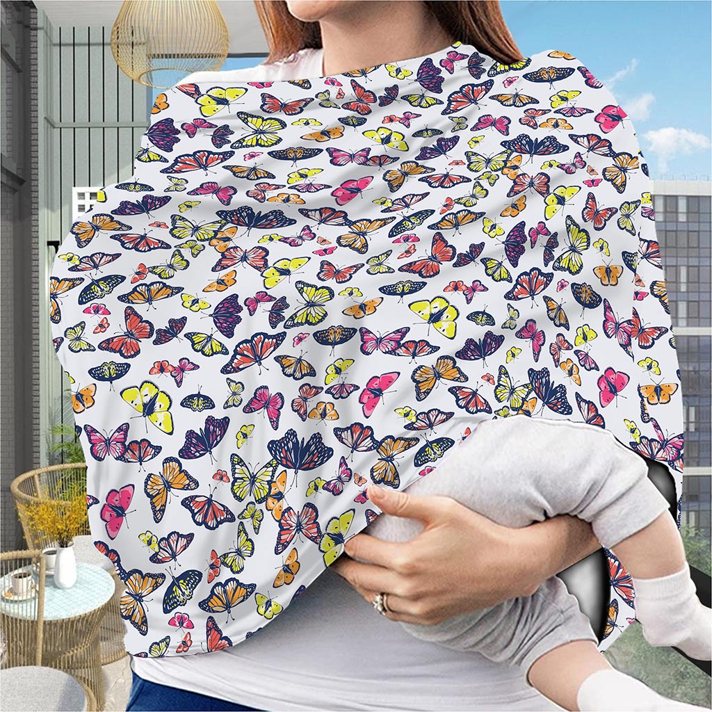 Spring Butterfly Pattern Print Baby Seat Cover