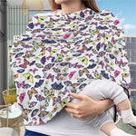 Spring Butterfly Pattern Print Baby Seat Cover