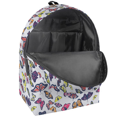 Spring Butterfly Pattern Print Backpack