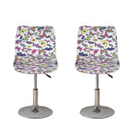 Spring Butterfly Pattern Print Bar Stool Covers