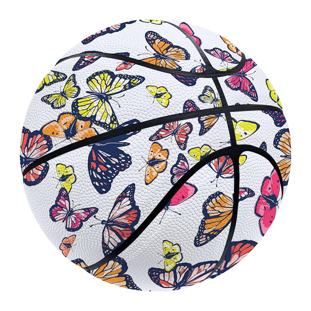 Spring Butterfly Pattern Print Basketball