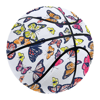 Spring Butterfly Pattern Print Basketball