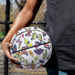 Spring Butterfly Pattern Print Basketball
