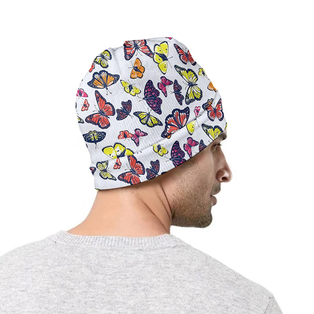 Spring Butterfly Pattern Print Beanie