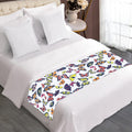 Spring Butterfly Pattern Print Bed Runner